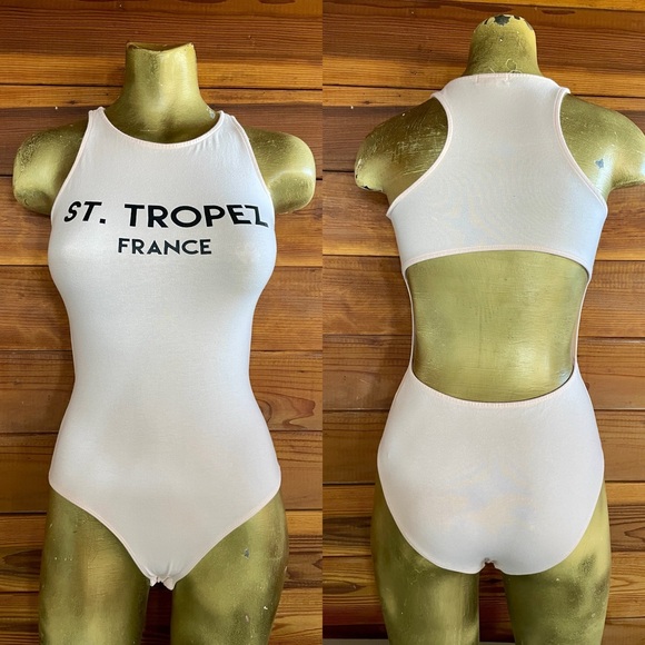 L.A. Hearts Chic ST. TROPEZ France BODYSUIT With Cutout Back Size Small - Picture 9 of 16